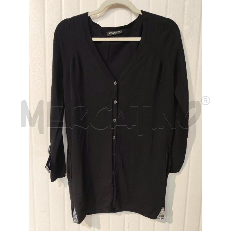 CARDIGAN DONNA TWIN SET NERO | Mercatino dell'Usato Mestre 1
