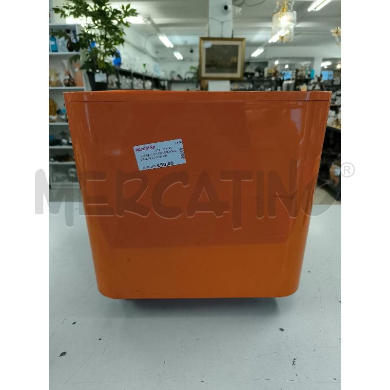 CARRELLO CONTENITORE DIME PLASTICA ARANCIO | Mercatino dell'Usato Mestre 1