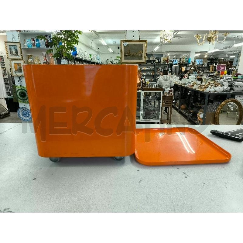 CARRELLO CONTENITORE DIME PLASTICA ARANCIO | Mercatino dell'Usato Mestre 3