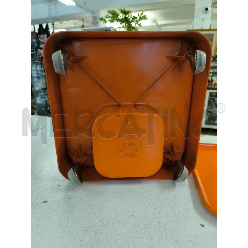 CARRELLO CONTENITORE DIME PLASTICA ARANCIO | Mercatino dell'Usato Mestre 5