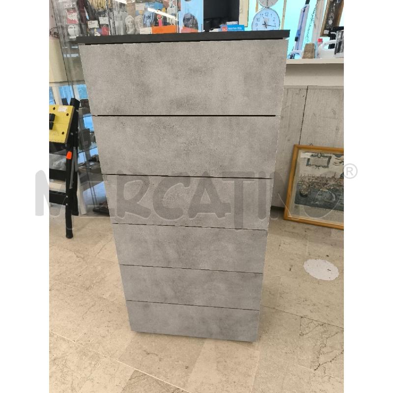 CASSETTIERA MOD ANTONELLA CON CASS GRIGIO CHIARO | Mercatino dell'Usato Mestre 1