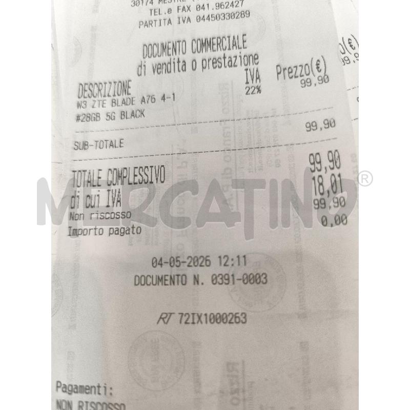 CELLULARE ZTE BLADE A76 128GB CON GARANZIA | Mercatino dell'Usato Mestre 1