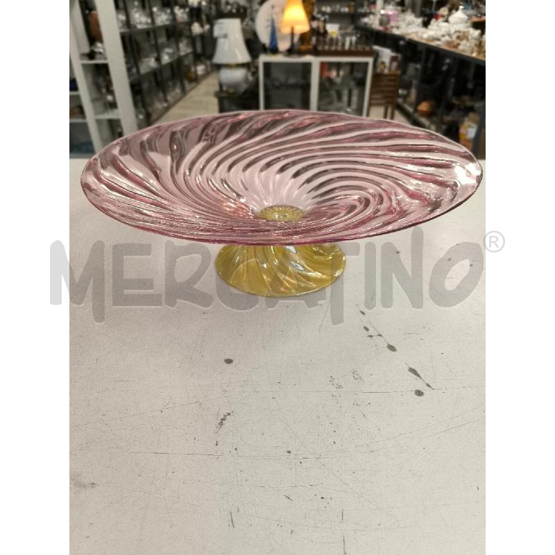 CENTROTAVOLA VETRO ROSA | Mercatino dell'Usato Mestre 1