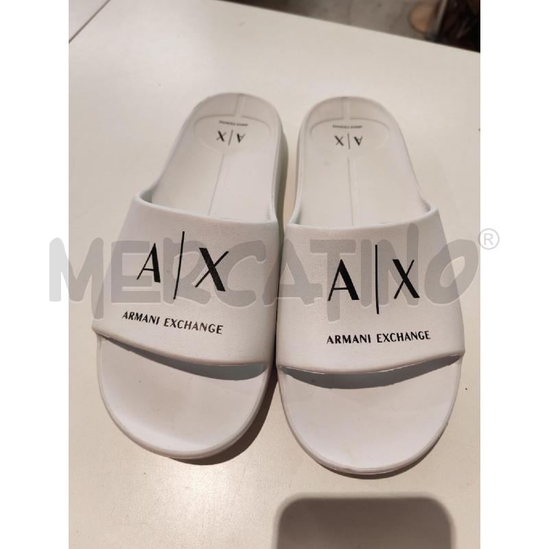 CIABATTE UOMO ARMANI EXCHANGE BIANCHE | Mercatino dell'Usato Mestre 1