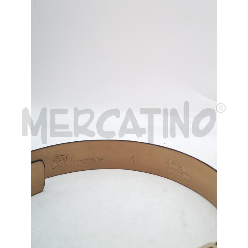 CINTURA DONNA BLUEMARINE NERA LUCIDA PITONATA  | Mercatino dell'Usato Mestre 3