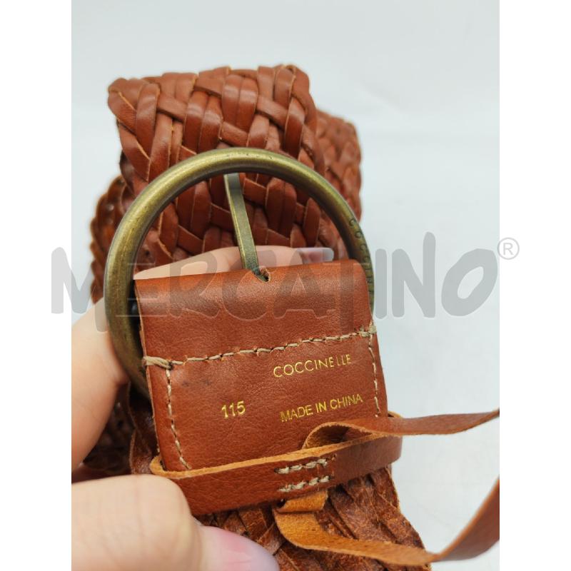 CINTURA DONNA COCCINELLE INTRECCIATA PELLE MARRONE1 | Mercatino dell'Usato Mestre 4