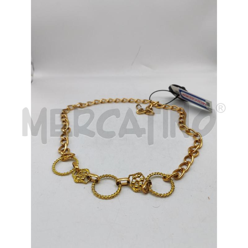 CINTURA DONNA DORATA CATENE E CERCHI  | Mercatino dell'Usato Mestre 1