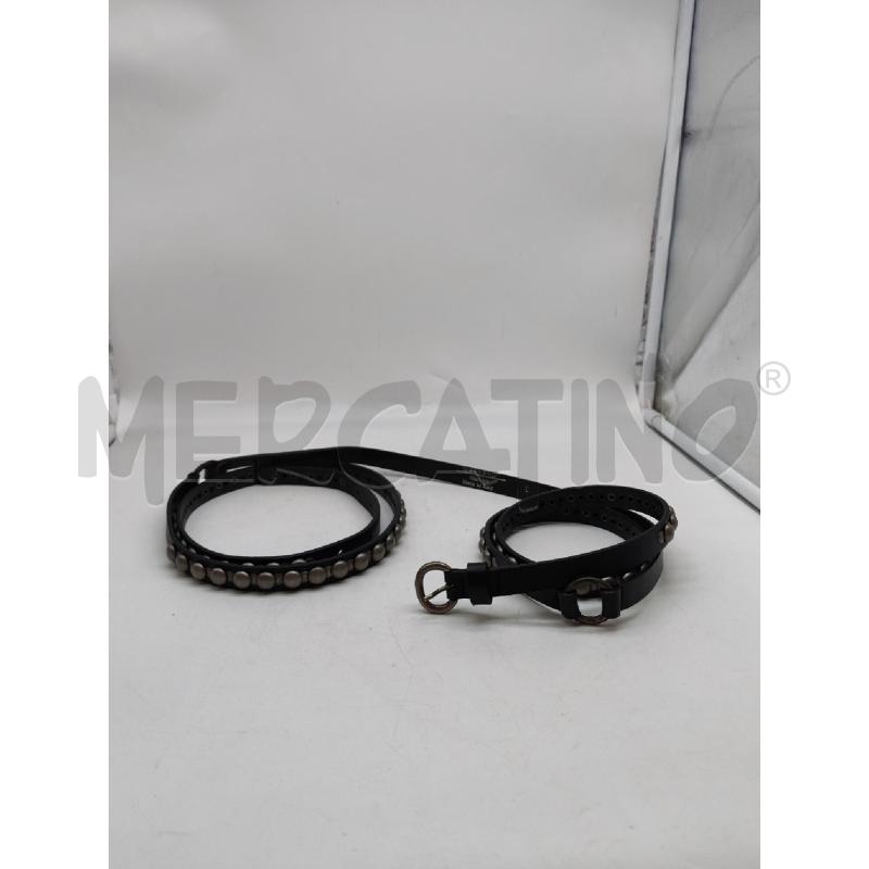 CINTURA DONNA MAX MARA WEEKEND NERA DOPPIO GIRO BORCHIE | Mercatino dell'Usato Mestre 1