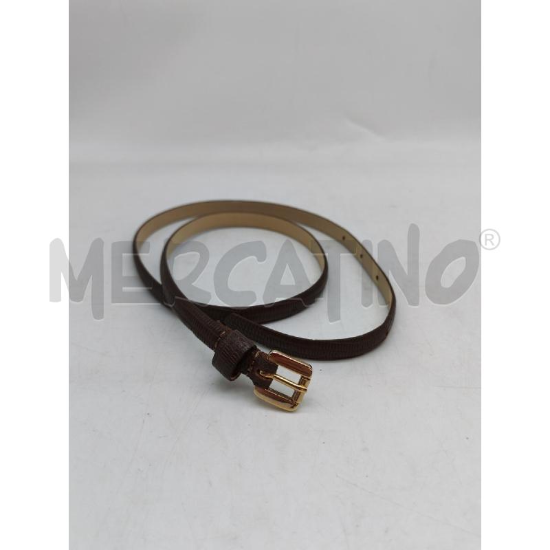 CINTURINA DONNA MAX MARA MARRONE STAMPA PITONE  | Mercatino dell'Usato Mestre 1