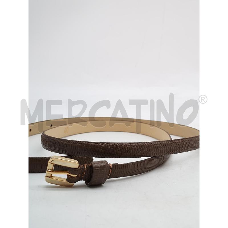 CINTURINA DONNA MAX MARA MARRONE STAMPA PITONE  | Mercatino dell'Usato Mestre 3