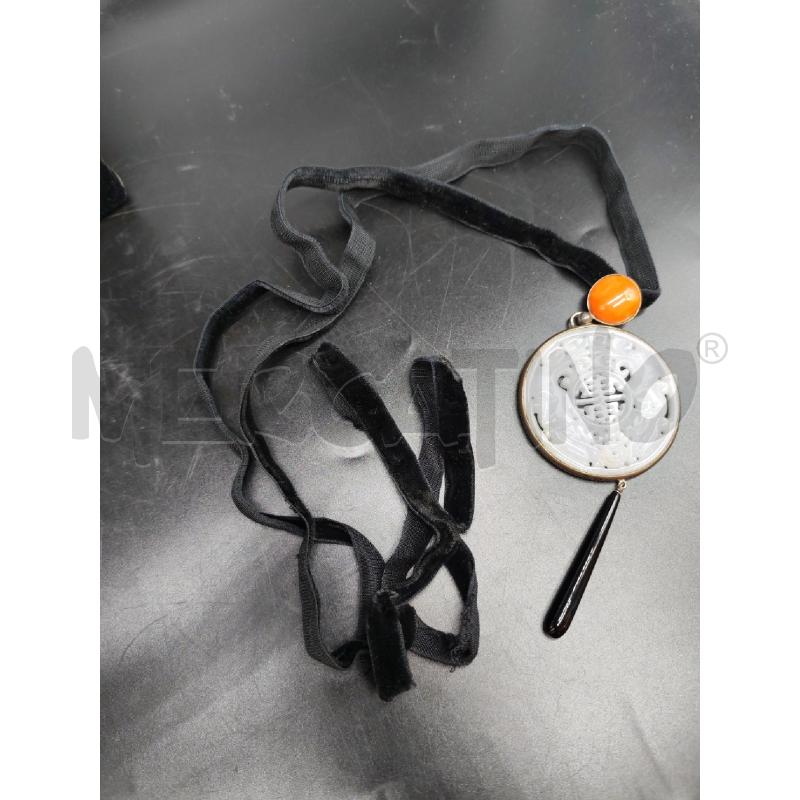 COLLANA GIAPPONESE TONDO BIANCO CIONDLO NERO | Mercatino dell'Usato Mestre 3