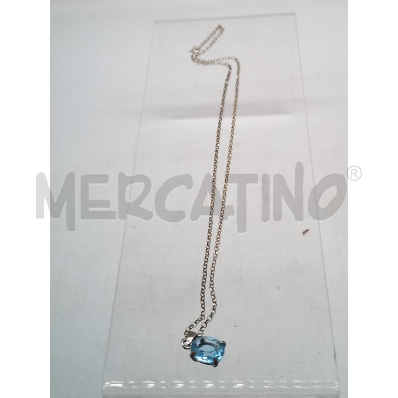 COLLANA METALLO CON PERLA ACQUAMARINA | Mercatino dell'Usato Mestre 2