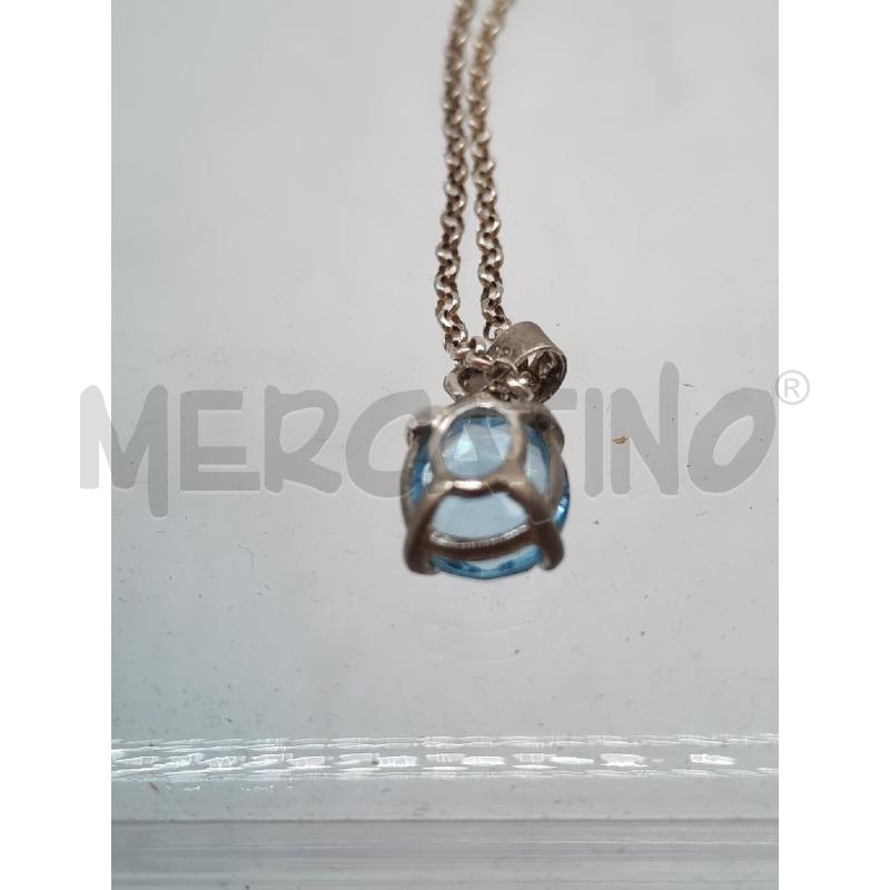 COLLANA METALLO CON PERLA ACQUAMARINA | Mercatino dell'Usato Mestre 4