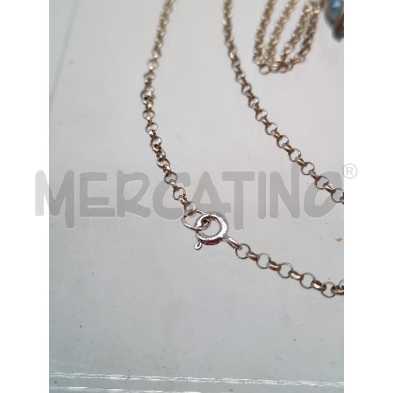 COLLANA METALLO CON PERLA ACQUAMARINA | Mercatino dell'Usato Mestre 5
