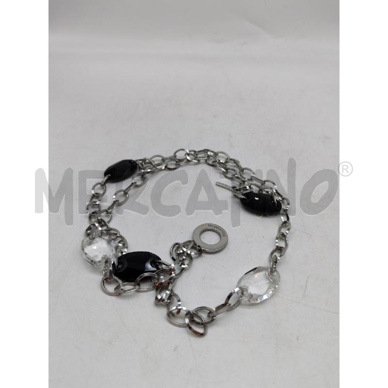 COLLANA NOMINATION CATENELLA PERLE NERE TRASPARENTI | Mercatino dell'Usato Mestre 2
