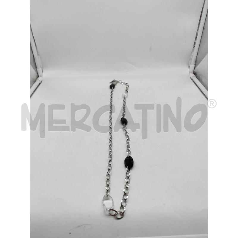 COLLANA NOMINATION CATENELLA PERLE NERE TRASPARENTI | Mercatino dell'Usato Mestre 3