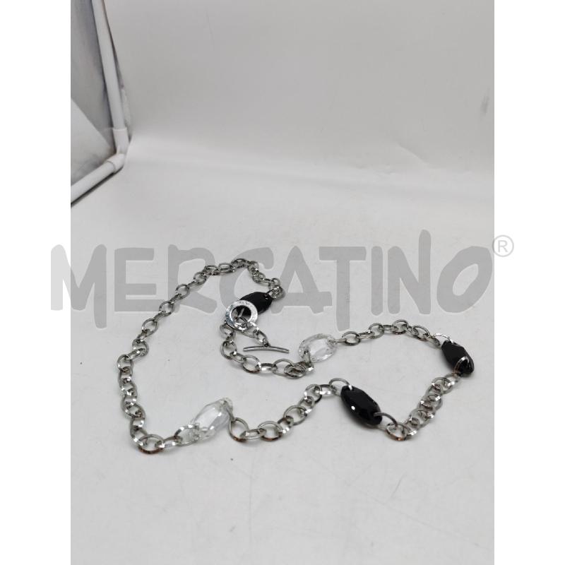 COLLANA NOMINATION CATENELLA PERLE NERE TRASPARENTI | Mercatino dell'Usato Mestre 4