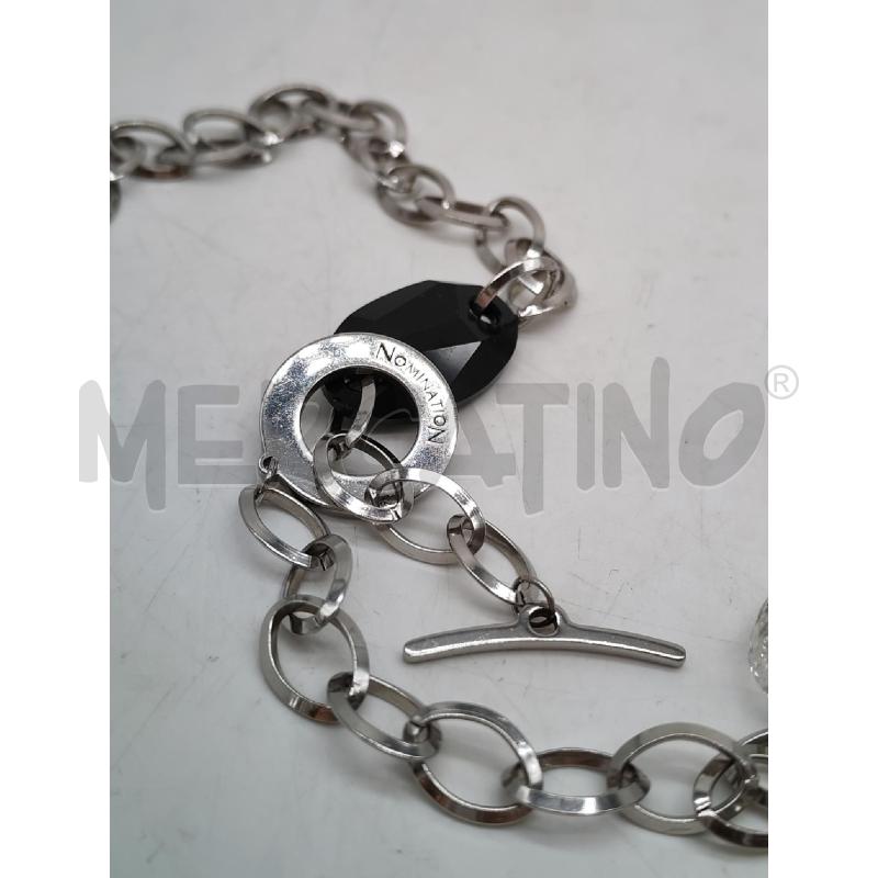 COLLANA NOMINATION CATENELLA PERLE NERE TRASPARENTI | Mercatino dell'Usato Mestre 5