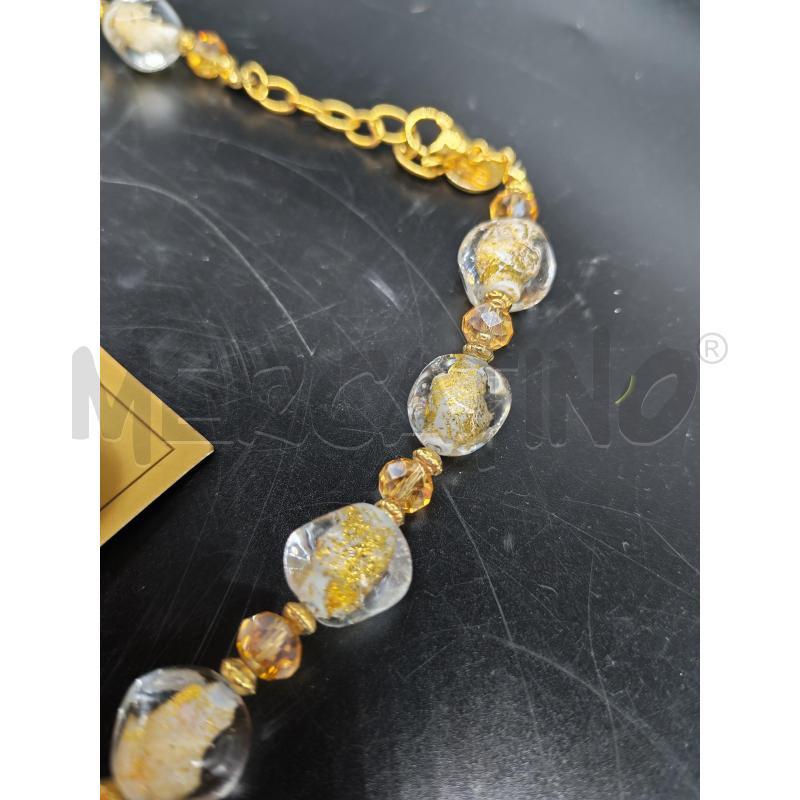 COLLANA ORECCHINI VETRO DI MURANO DORATI | Mercatino dell'Usato Mestre 4