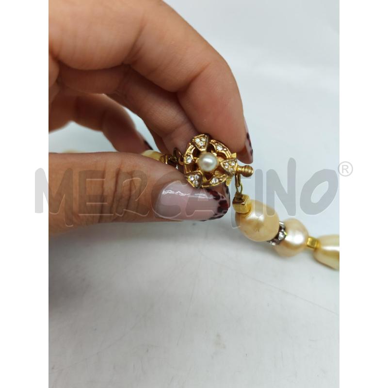 COLLANA PERLE ANELLINI CON BRILLANTINI ORECCHINI | Mercatino dell'Usato Mestre 2