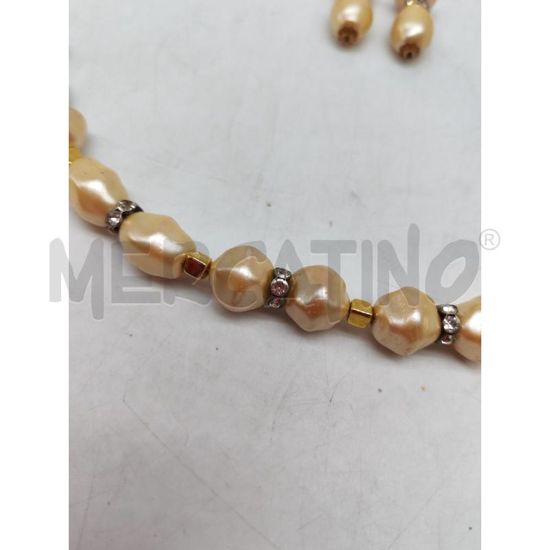 COLLANA PERLE ANELLINI CON BRILLANTINI ORECCHINI | Mercatino dell'Usato Mestre 4