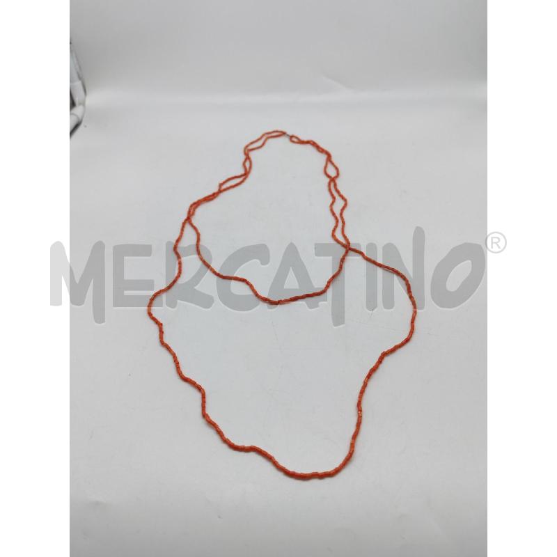 COLLANA PERLINE CORALLO | Mercatino dell'Usato Mestre 1