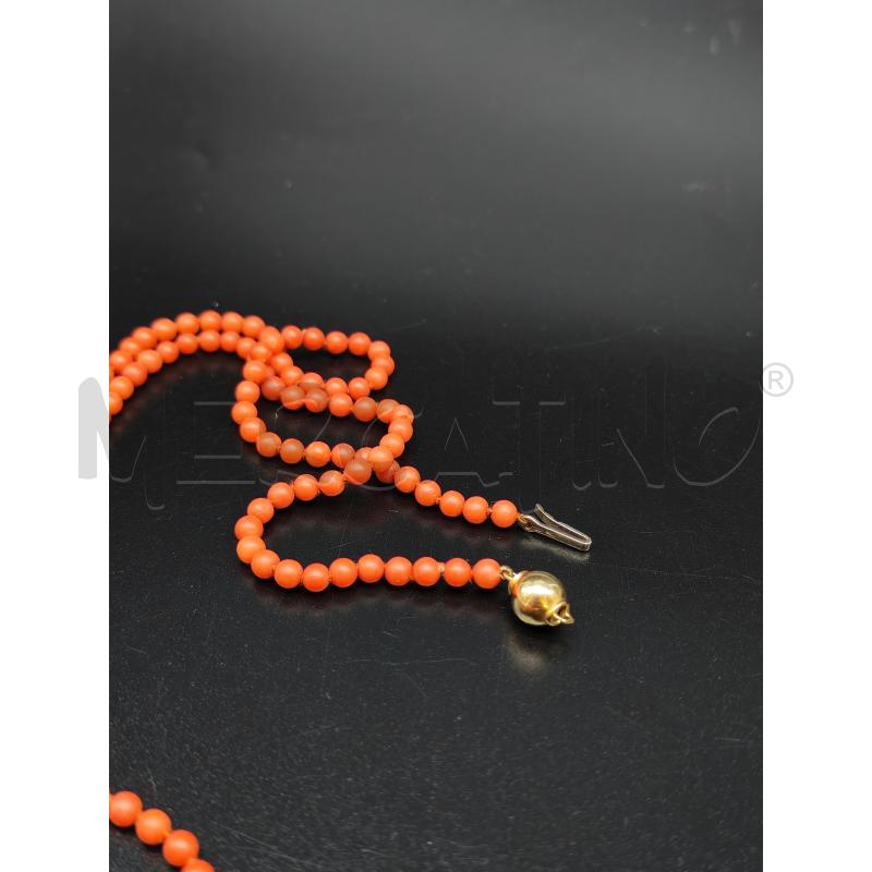 COLLANA PERLINE PASTA DI CORALLO LUNGA 150CM | Mercatino dell'Usato Mestre 4