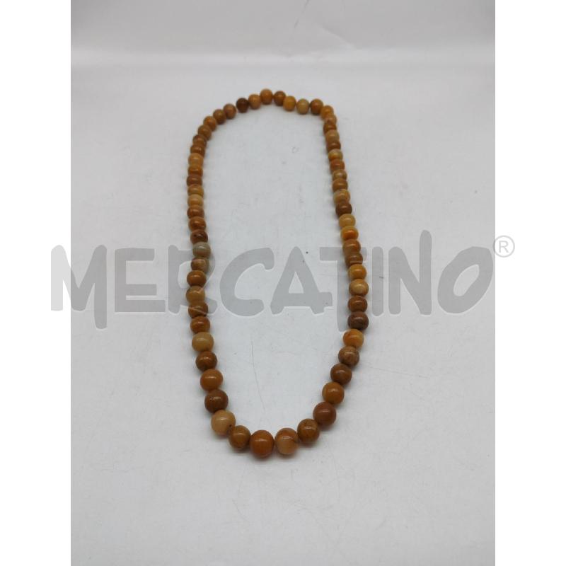 COLLANA PIETRA DURA MARRONE | Mercatino dell'Usato Mestre 1