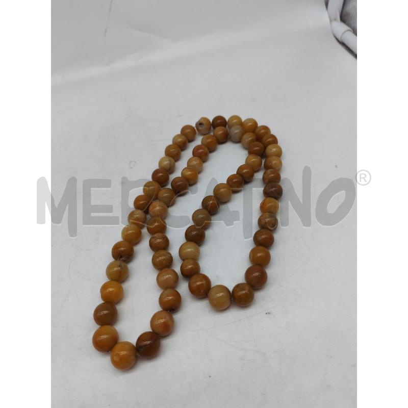 COLLANA PIETRA DURA MARRONE | Mercatino dell'Usato Mestre 3