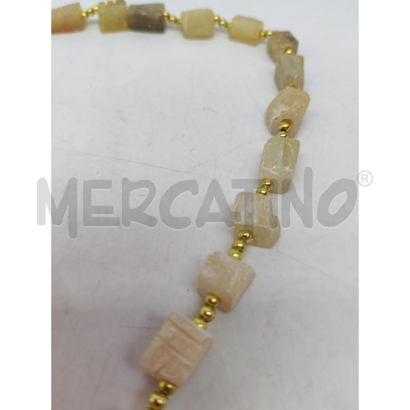 COLLANA STILE EGIZIANO PIETRA DURA BIANCA SCARABEO | Mercatino dell'Usato Mestre 3
