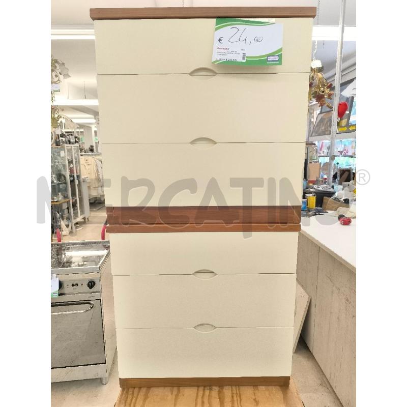 COMODINI COPPIA CASSETTI BIANCHI | Mercatino dell'Usato Mestre 1
