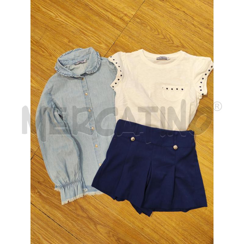 COMPLETO BAMBINA ORIGINAL MARINES CAMICIA MAGLIA E PANTALONCINO | Mercatino dell'Usato Mestre 1