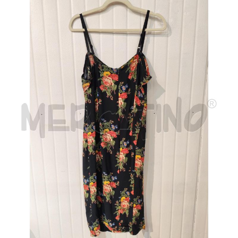 COMPLETO DONNA ABITO E GIACCHETTA SARTORIALE NERO FIORI COLORATI | Mercatino dell'Usato Mestre 3