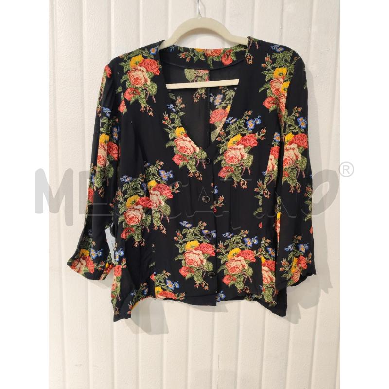COMPLETO DONNA ABITO E GIACCHETTA SARTORIALE NERO FIORI COLORATI | Mercatino dell'Usato Mestre 4
