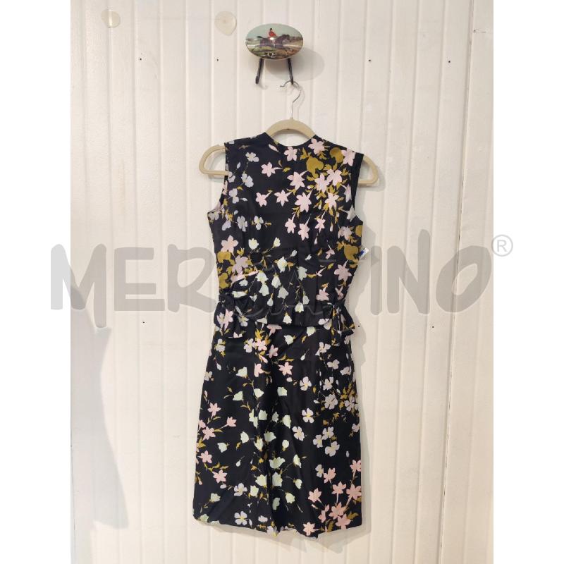 COMPLETO DONNA ADRIANA MILANO NERO FIORI ROSA | Mercatino dell'Usato Mestre 3