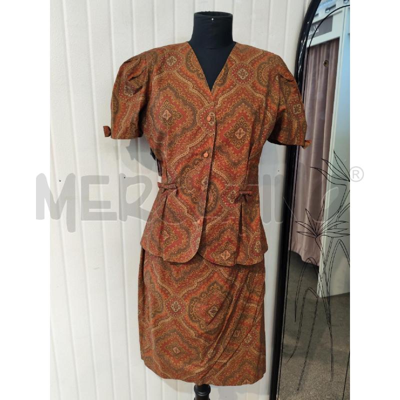 COMPLETO DONNA ARAGON ROSSO GIALLO BLAZER E GONNA PENCES  | Mercatino dell'Usato Mestre 1