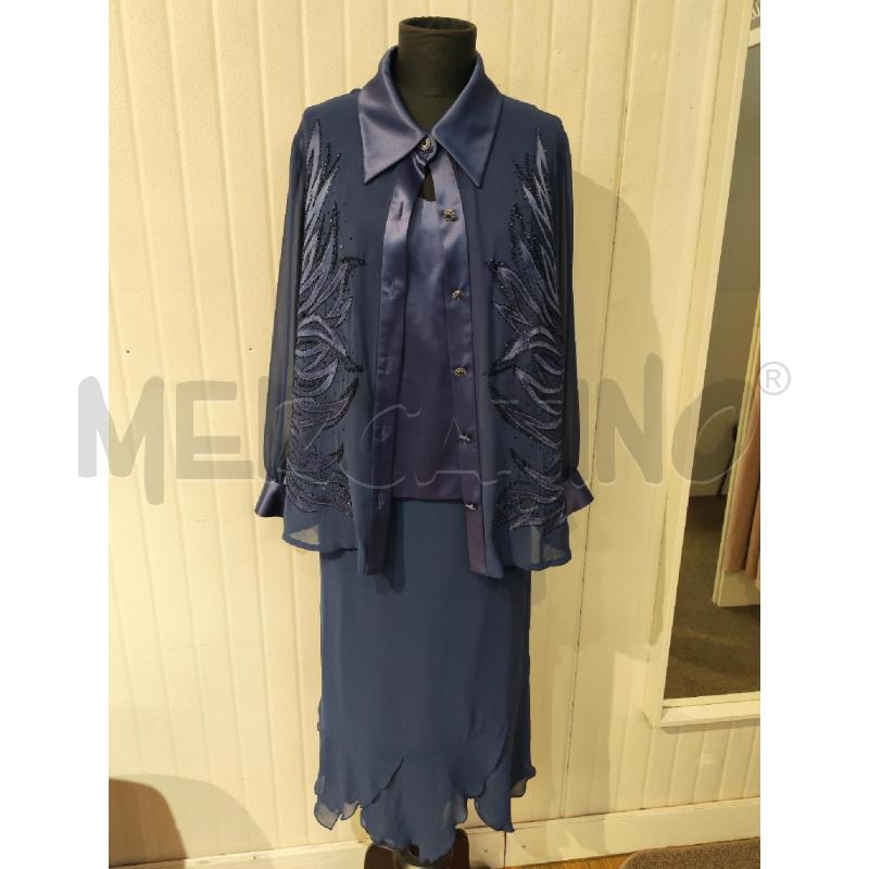 COMPLETO DONNA BAGATELLE BLU CON RICAMI 3 PEZZI | Mercatino dell'Usato Mestre 1