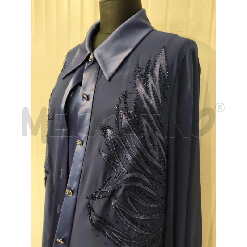 COMPLETO DONNA BAGATELLE BLU CON RICAMI 3 PEZZI | Mercatino dell'Usato Mestre 2