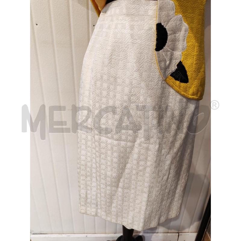 COMPLETO DONNA CHIC DI RENATO BLAESTRA GIALLO BIANCO FIORE | Mercatino dell'Usato Mestre 3