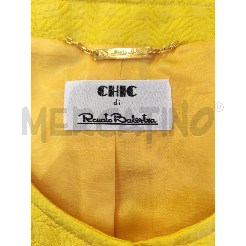 COMPLETO DONNA CHIC DI RENATO BLAESTRA GIALLO BIANCO FIORE | Mercatino dell'Usato Mestre 4