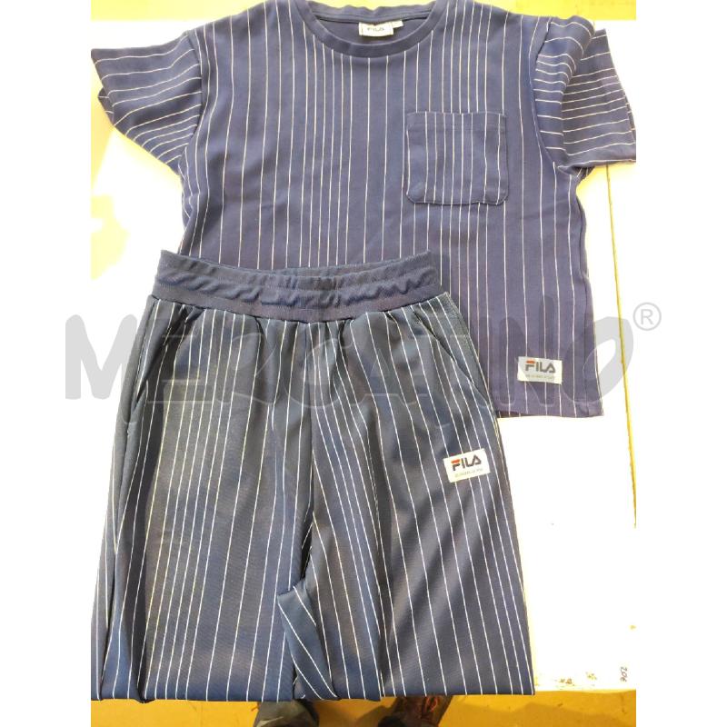 COMPLETO DONNA FILA BLU RIGHINE BIANCHE | Mercatino dell'Usato Mestre 1