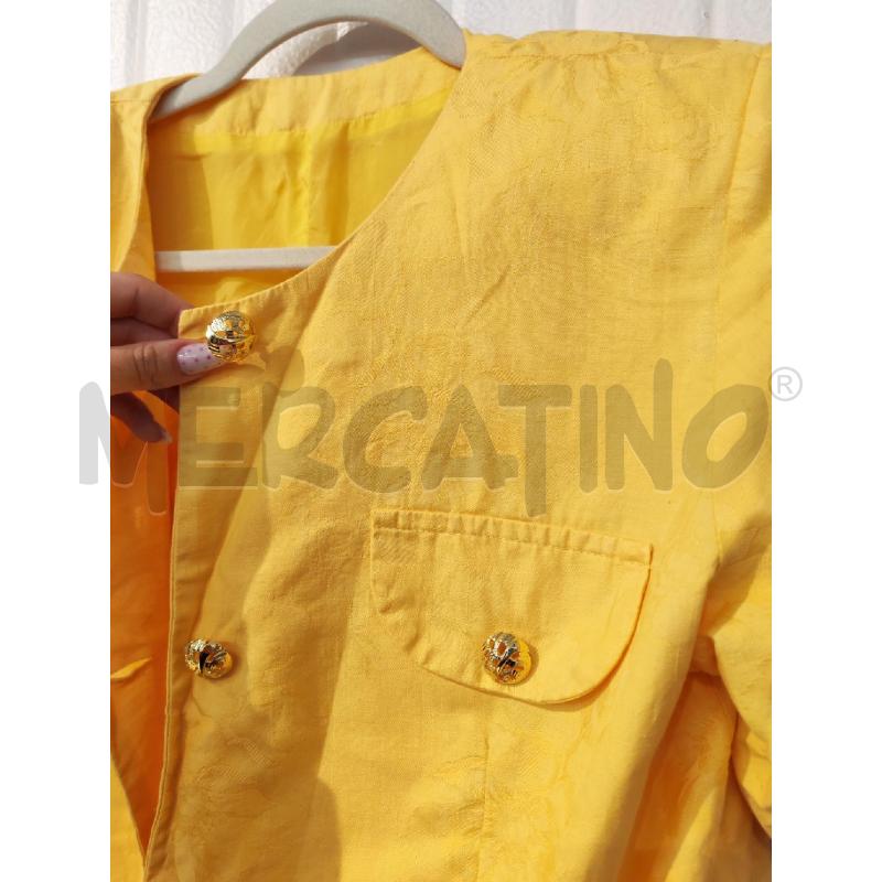 COMPLETO DONNA GIALLO ABITO E GIACCHETTA SARTORIALE | Mercatino dell'Usato Mestre 2