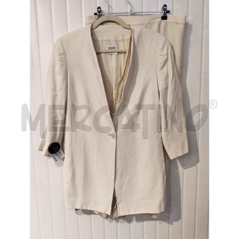 COMPLETO DONNA GIANFRANCO FERRE FORMA BEIGE CHIARISSIMO | Mercatino dell'Usato Mestre 1