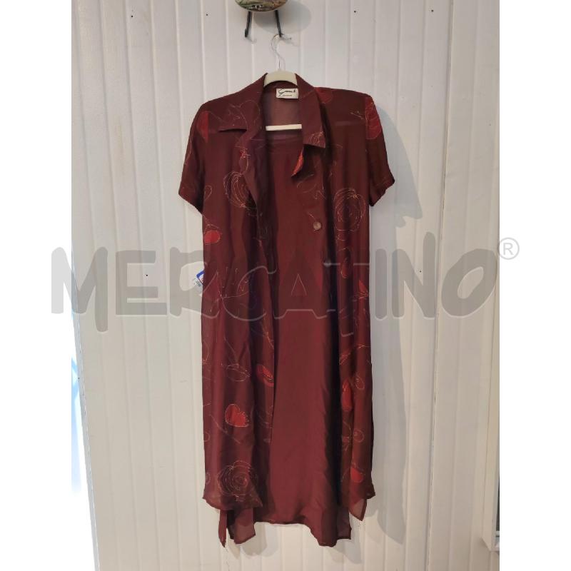 COMPLETO DONNA GIANNI B. BORDEAUX 100% VISCOSA | Mercatino dell'Usato Mestre 1