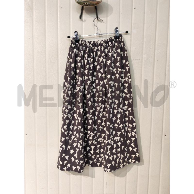COMPLETO DONNA KRIZIA GRIGIO MAGLIA E GONNA FANTASIA PALME BIANCHE | Mercatino dell'Usato Mestre 4