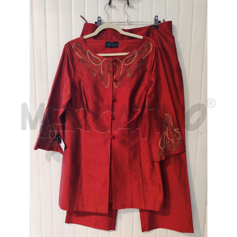 COMPLETO DONNA LUISA SPAGNOLI ROSSO INDIANO | Mercatino dell'Usato Mestre 1
