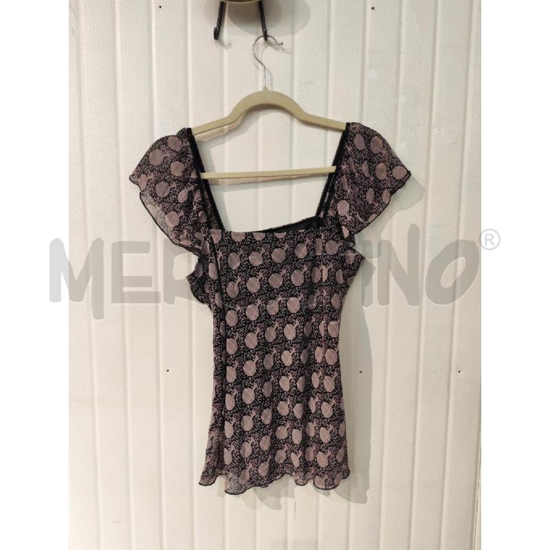COMPLETO DONNA MADE IN ITALY NERO FANTASIA LILLA | Mercatino dell'Usato Mestre 1