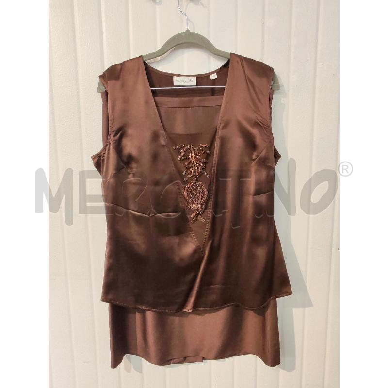 COMPLETO DONNA MISS TWIDD MARRONE GIACCA GONNA E TOP  | Mercatino dell'Usato Mestre 3