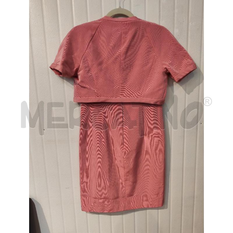 COMPLETO DONNA SARTORIALE ROSA COPRI SPALLA E ABITO | Mercatino dell'Usato Mestre 2