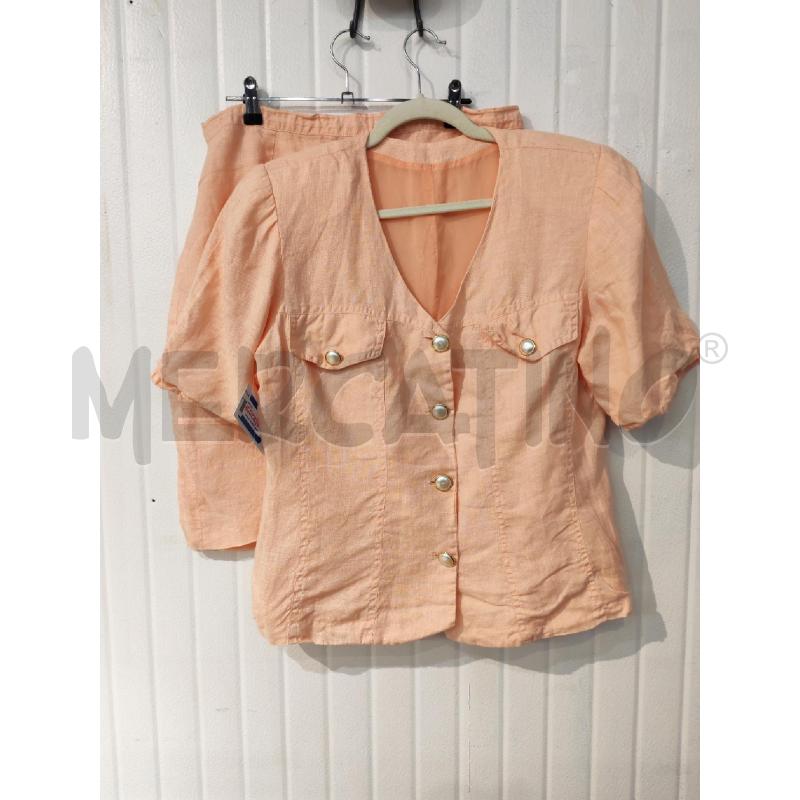 COMPLETO DONNA SARTORIALE ROSA GIACCA E GONNA | Mercatino dell'Usato Mestre 1